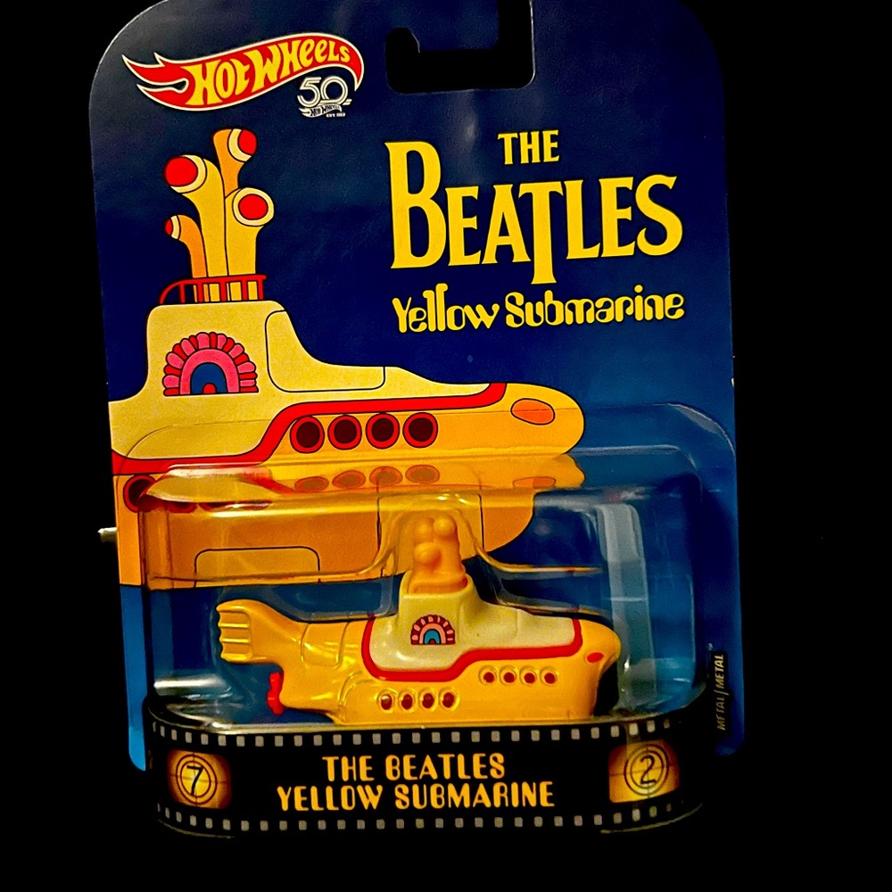 HotWheels The Yellow Submarine die cast car